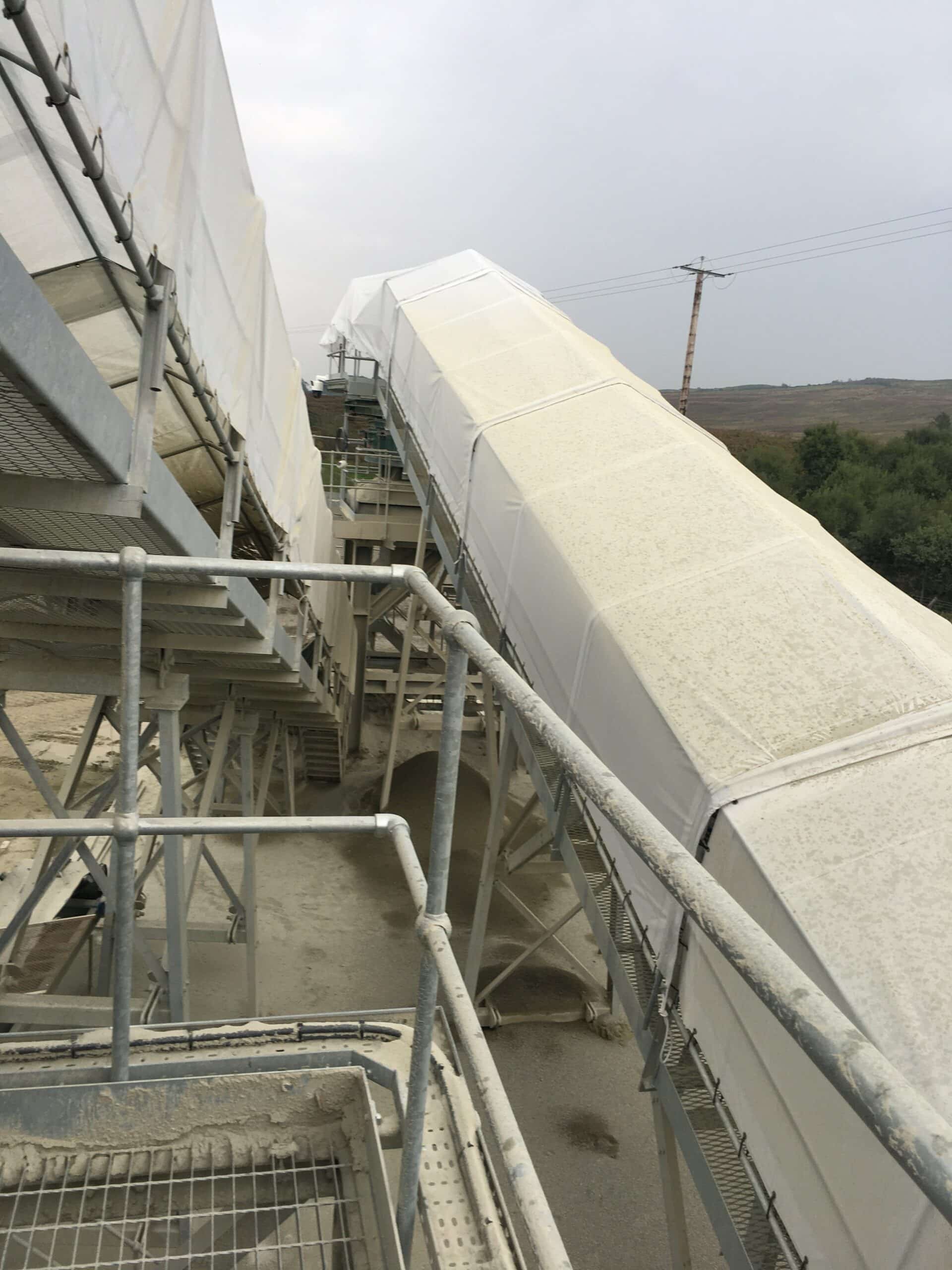 White Quarry Conveyor Covers for Lough Fea