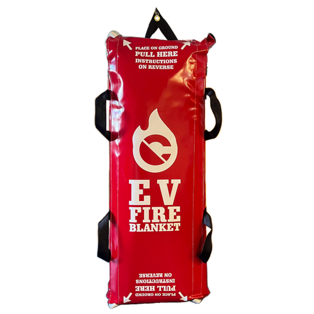 Cunningham EV Fire Blanket in Red Waterproof Carry Bag